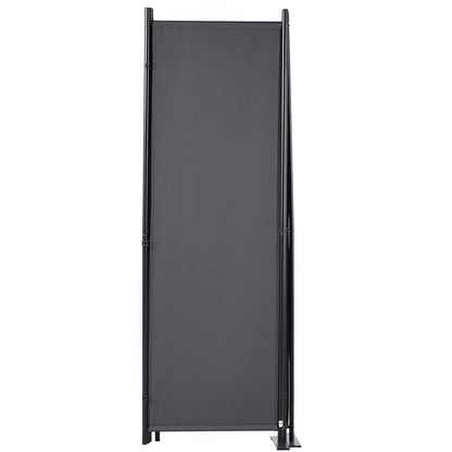 Rumsavdelare 4-panels vikbar sekretessskärm 88,2"x11,8"x67,3" mörkgrå