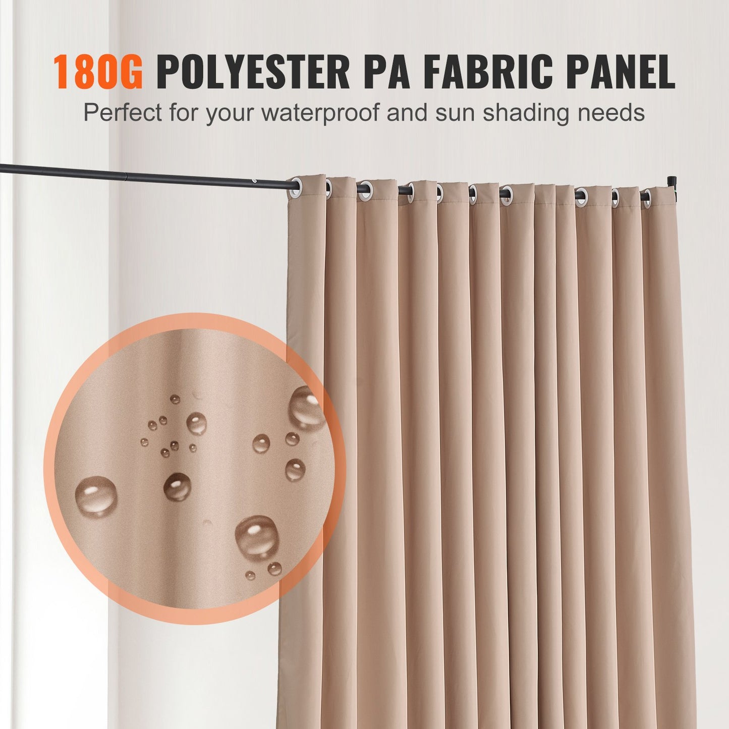 Room Divider Bärbar panel Rumsavdelare med hjul Sekretessskärm Brun
