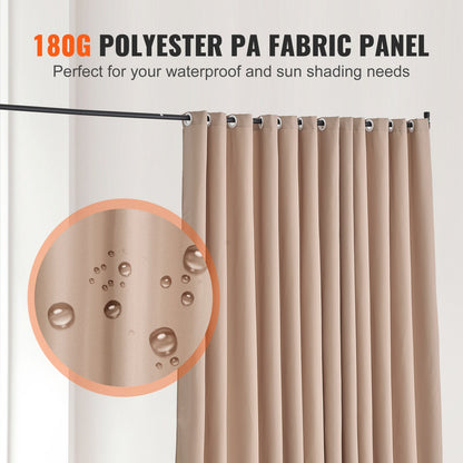 Room Divider Bärbar panel Rumsavdelare med hjul Sekretessskärm Brun