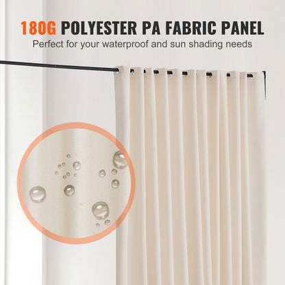 Room Divider Bärbar panel Rumsavdelare med hjul Sekretessskärm Beige