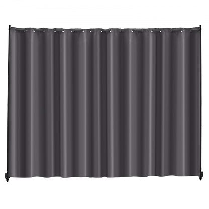 Room Divider Bärbar panel Rumsavdelare med hjul Sekretessskärm Grå |  EU