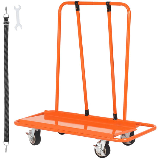 Drywall Cart, 3000 LBS Panel Dolly Cart with 45.28" x 21.8" Tires and 5" Swivel Wheels, Heavy Duty Drywall, Handling Wall Panel, Sheetrock, Lumber, for Garage, Home, Warehouse