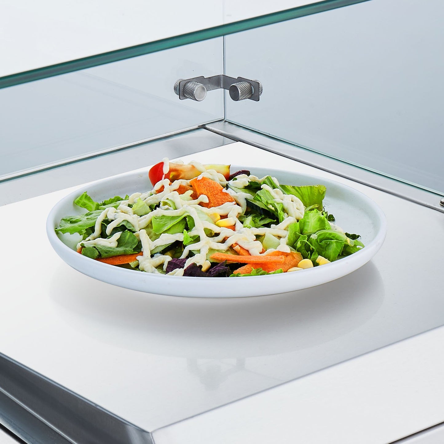 Bänkskiva kylsallad Pizza Prep Station 150 W Glas Guard CE