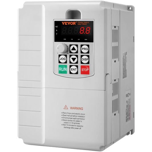 VFD 7.5KW, 34A, 10HP frequency converter for 3-phase motor speed control