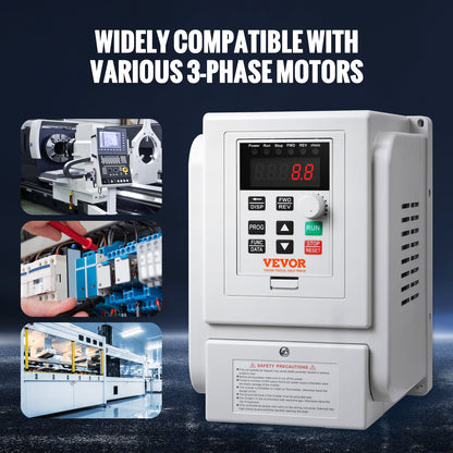 VFD 2,2 kW 10 A 3 PS Frequenzumrichter zur 3-Phasen-Motordrehzahlregelung