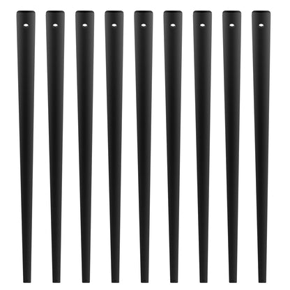 Staircase Metal Balusters, 38'' x 1'' Platta aluminiumlegering dekorativa räckespindlar, 72-pack däcksräcke med skruvar, klassiskt ihåligt däcksräcke satinsvart pulverlackerat för veranda