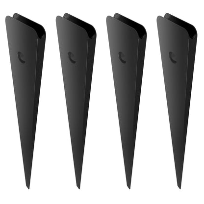 Staircase Metal Balusters, 38'' x 1'' Platta aluminiumlegering dekorativa räckespindlar, 72-pack däcksräcke med skruvar, klassiskt ihåligt däcksräcke satinsvart pulverlackerat för veranda