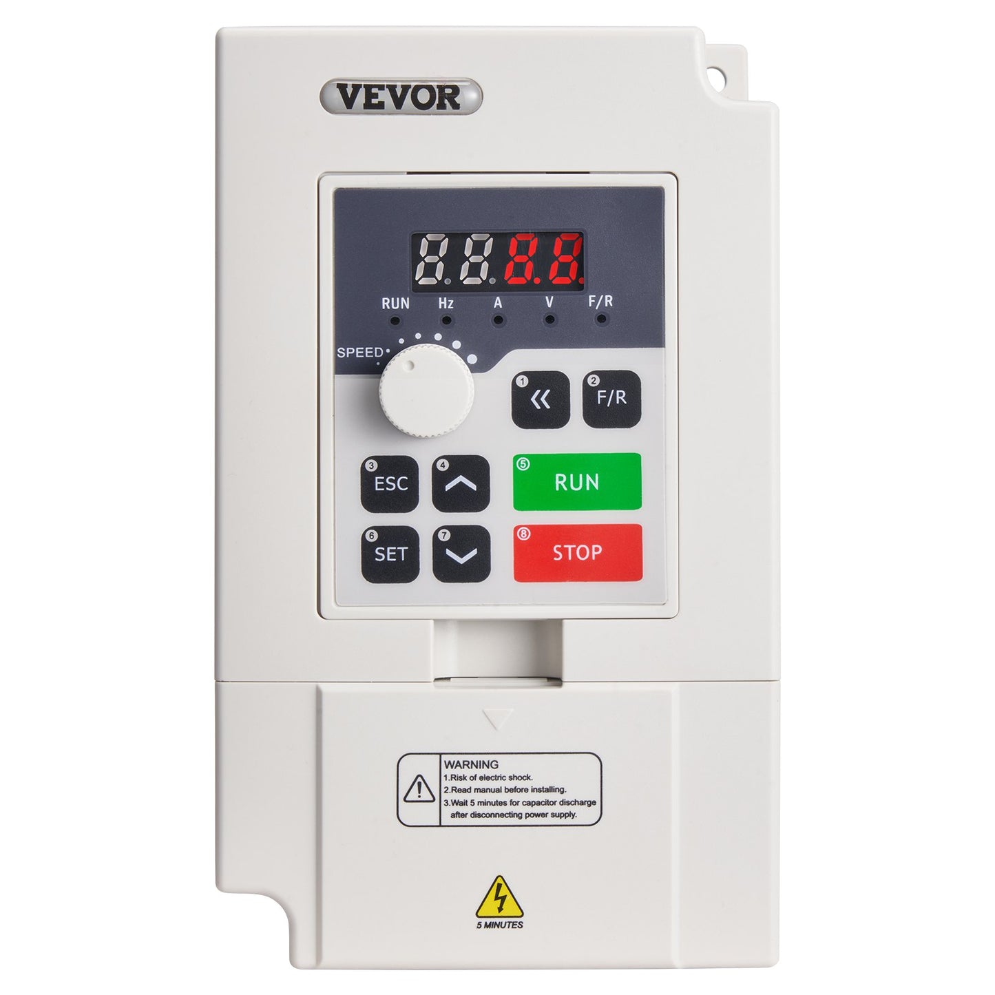 VFD 3HP 2,2KW 5A 3 Fas AC 380V Ingång till 3 Fas 0-380V Utgång 0-2000Hz
