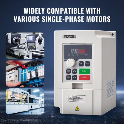 VFD 4HP 3KW 14A 1 or 3 Phase AC 220V Input to 3 Phase AC 0~220V Output