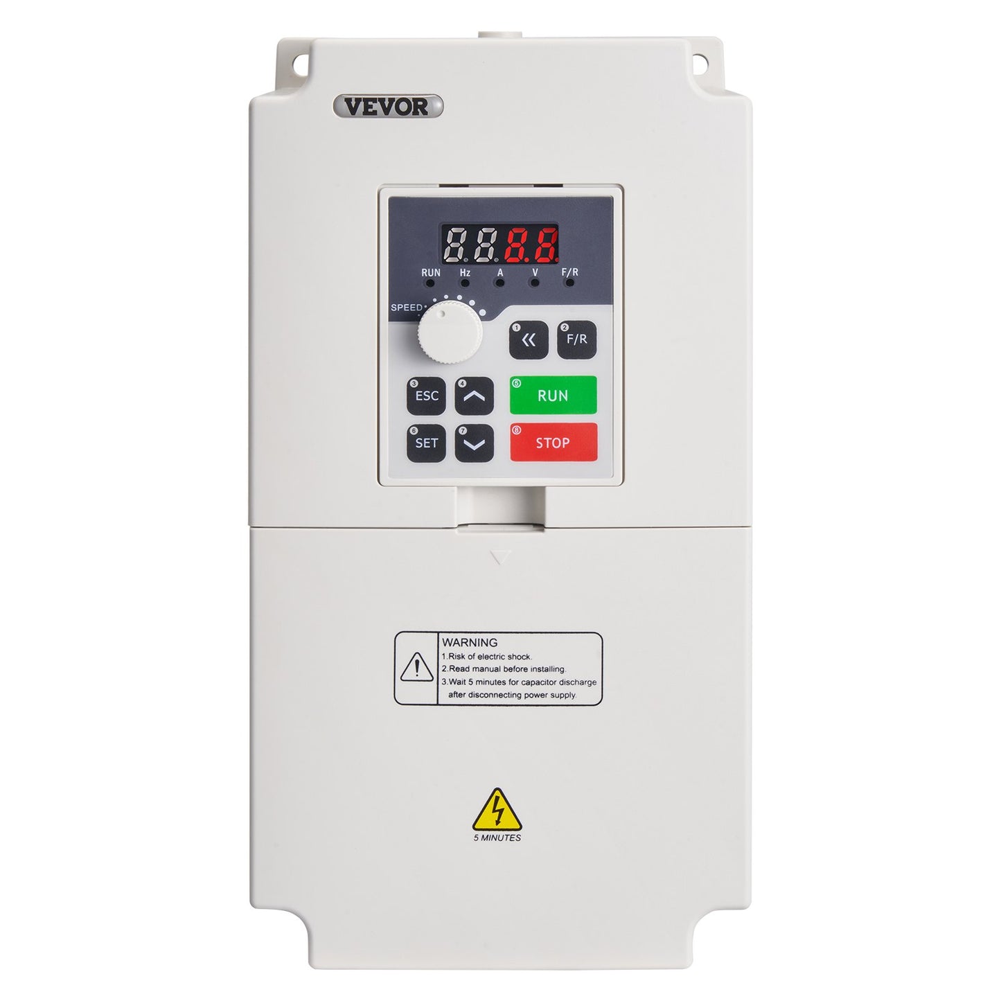 VFD 7,5HP 5,5KW 25A 1 eller 3 Fas AC 220V Ingång till 3 Fas AC 0~220V Utgång