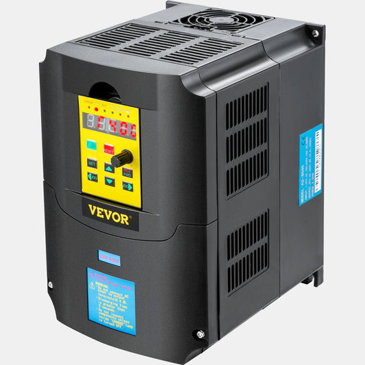 Frequenzumrichter, AC 220 V Eingang 4 kW variabler Frequenz CNC-Frequenzumrichter, VFD 5,5 PS 1- oder 3-Phasen-Eingang, 3-Phasen-Ausgang, CNC-Motorwechselrichter zur Motordrehzahlregelung