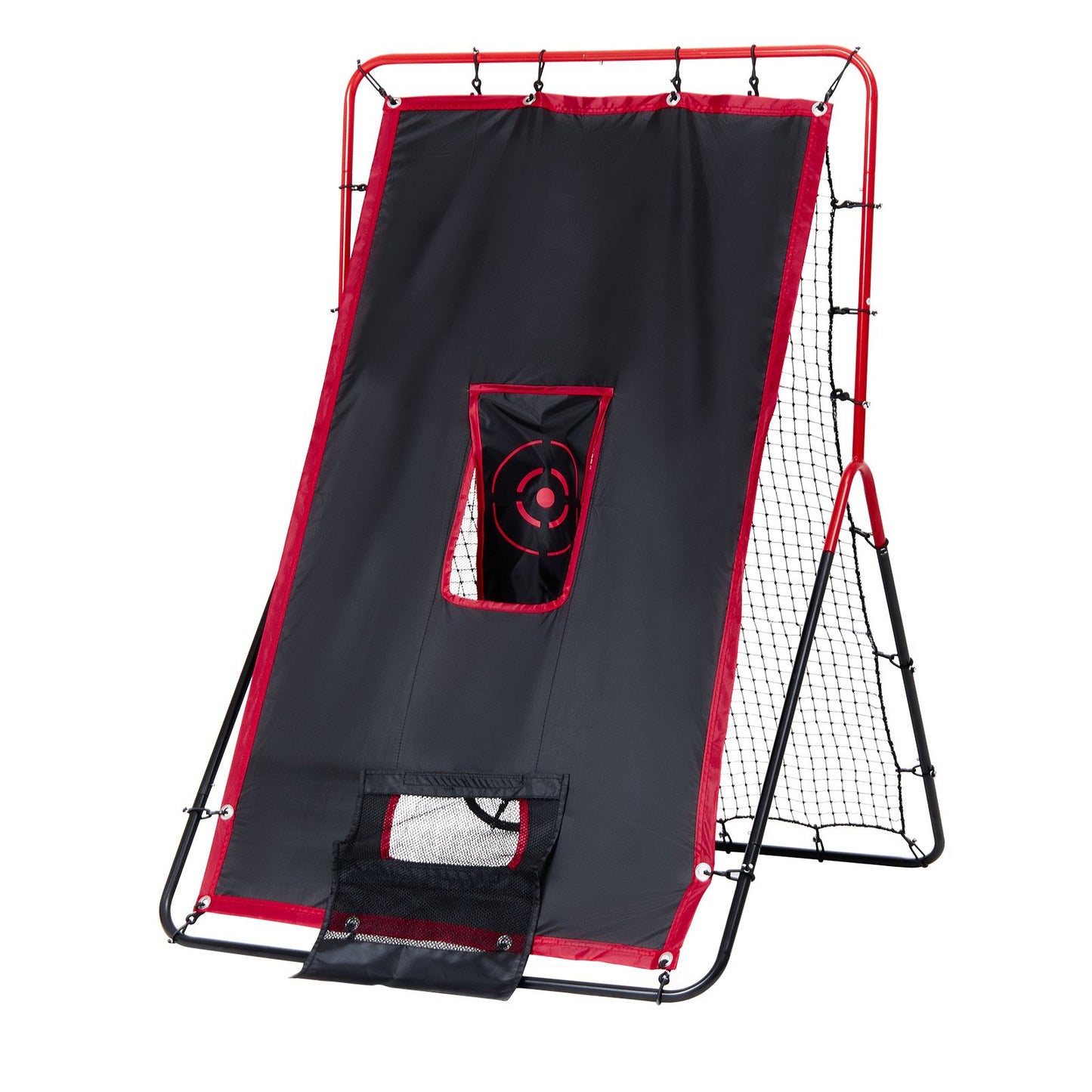 Baseball and Softball Rebounder Net 3x4.5 ft. 2-in-1 Switch Hitter Pitch