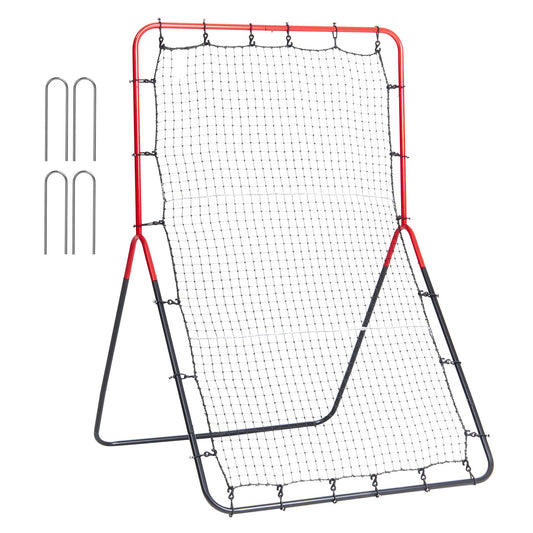 Baseball and Softball Rebounder Net 3x4.5 ft PitchBack 3-Way Trainer