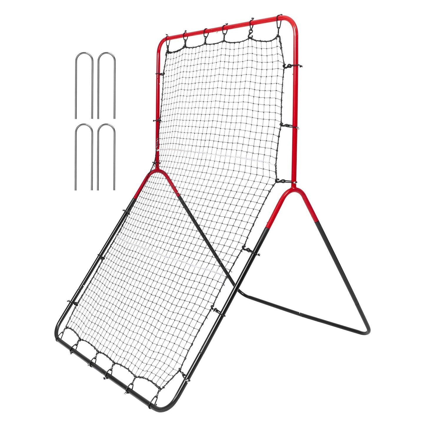 Baseball- und Softball-Rebounder-Netz 3x4,5 ft PitchBack 3-Way Trainer