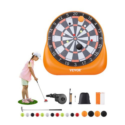 uppblåsbar fotbollsdartbräda över 6 fot med 4 sparkbollar 12 tennispump