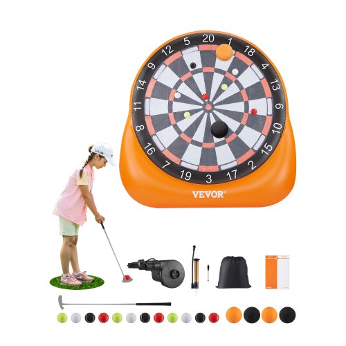 uppblåsbar fotbollsdartbräda över 6 fot med 4 sparkbollar 12 tennispump