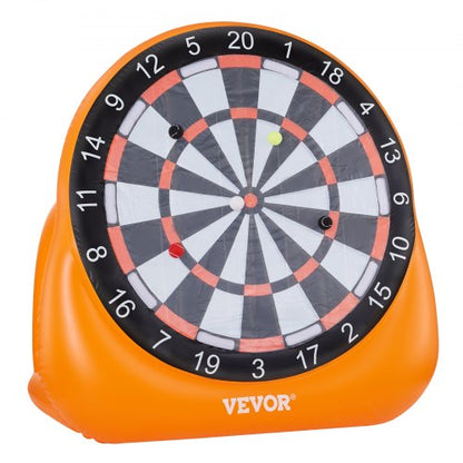 uppblåsbar fotbollsdartbräda över 6 fot med 4 sparkbollar 12 tennispump