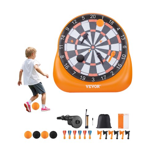 uppblåsbar fotbollsdartbräda över 6 fot med 4 sparkbollar 6 pilar 6 yxpumpar |  EU