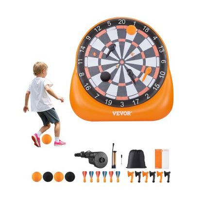 uppblåsbar fotbollsdartbräda över 6 fot med 4 sparkbollar 6 pilar 6 yxpumpar |  EU