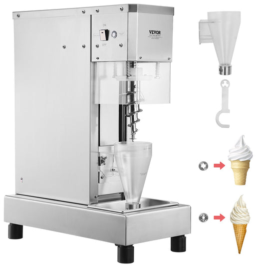 Ice Cream Mixer 750W Glass Mixer Omrörningsmaskin 304 Rostfritt stål
