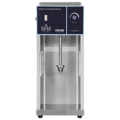 Ice Cream Mixer 400W Glass Mixer Rörmaskin 304 Rostfritt stål