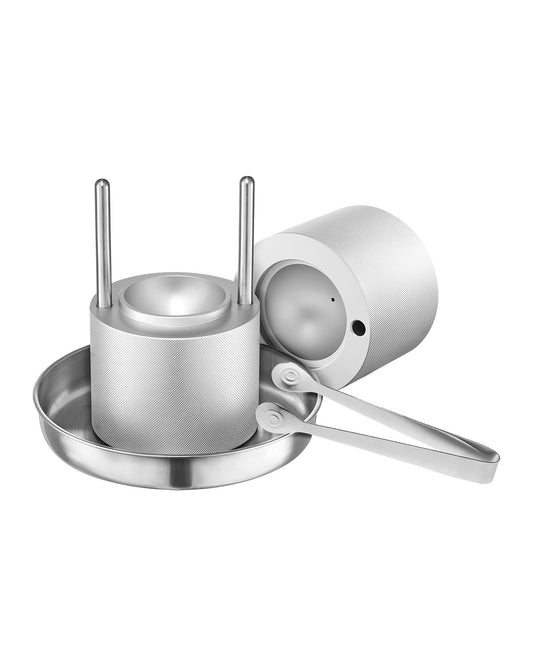 Ice Ball Press Ice Ball Maker 2,1"/53mm Ice Press Kit för Whiskey Silver