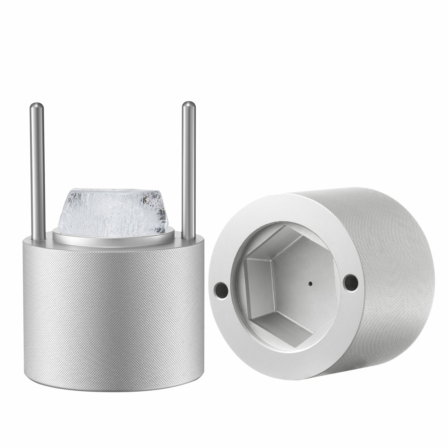 Ice Diamond Press Ice Ball Maker 2.4" Diamond Ice Press Kit for Whiskey