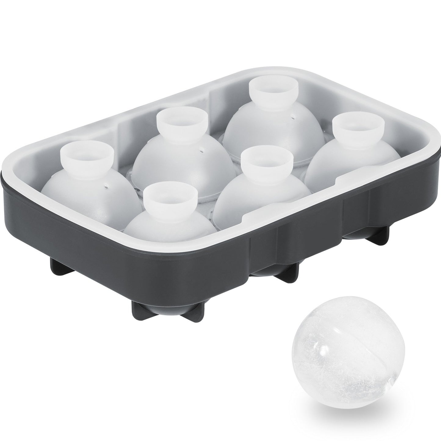 Ice Ball Maker Silikon iskubbricka med lock 2-pack whiskycocktail