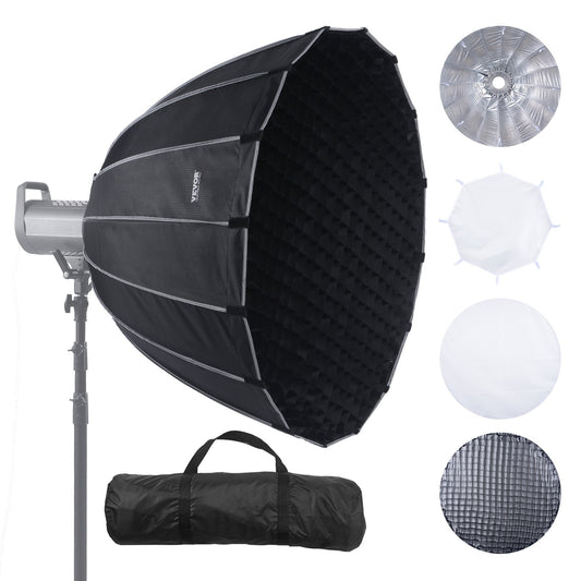 Parabolic Softbox 33 in Quick Release &amp; Quick Fold &amp; Portable