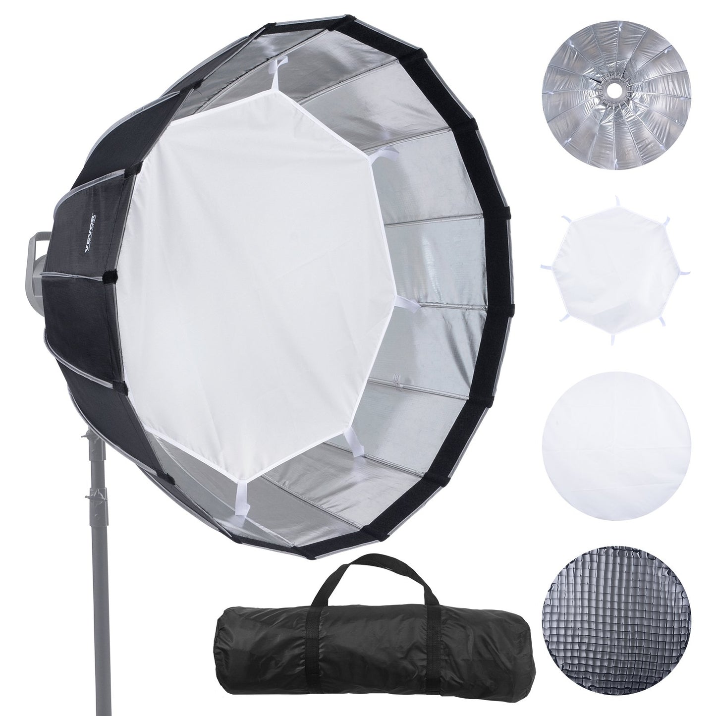 Parabolic Softbox 33 in Quick Release &amp; Quick Fold &amp; Portable