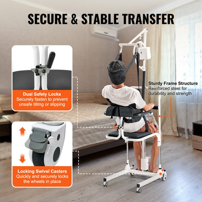 Electric Patient Lift Transfer Stol Ellift Rullstol med lyftsele