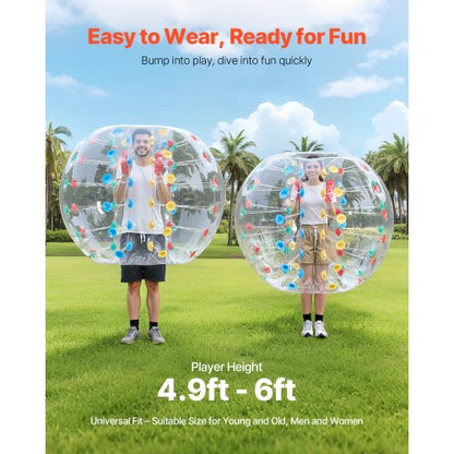 5FT/1,5M uppblåsbara stötfångarbollar PVC Body Sumo Zorb Ball Utomhusspel |  EU
