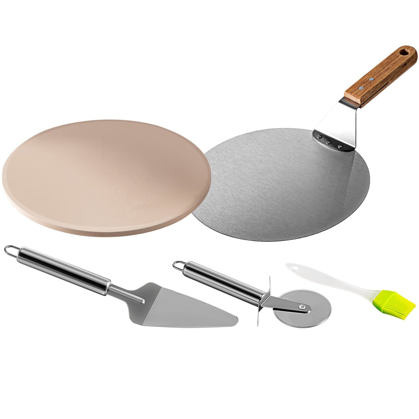 Pizza Oven Kit, Stainless Steel Grill Pizza Oven, Pizza Making Kit for Most 22" Charcoal Grills, Grill Pizza Oven Kit Including Pizza Chamber, 13" Round Pizza Stone, 10 x 11.8 Inch Pizza Peel