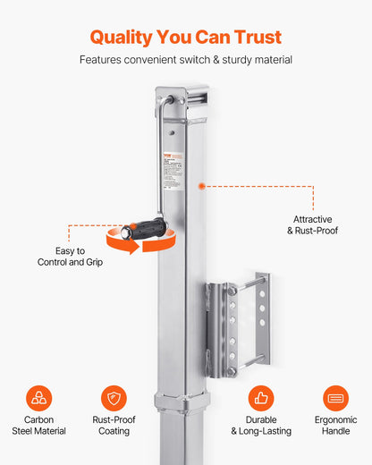 Anhängerheber, anschraubbarer Anhängerdeichselheber, 8000 lbs statische Belastung, 28,5" Federweg