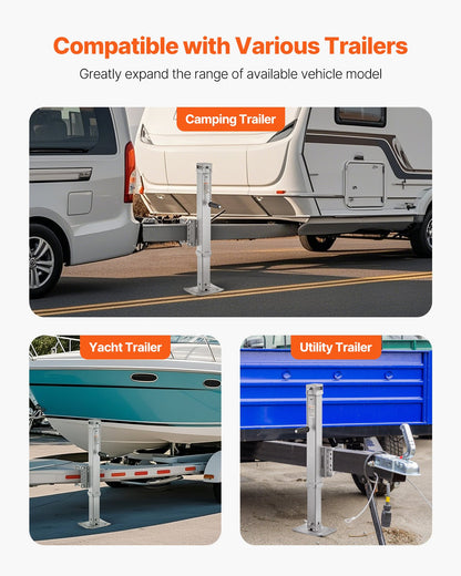 Anhängerheber, anschraubbarer Anhängerdeichselheber, 8000 lbs statische Belastung, 28,5" Federweg