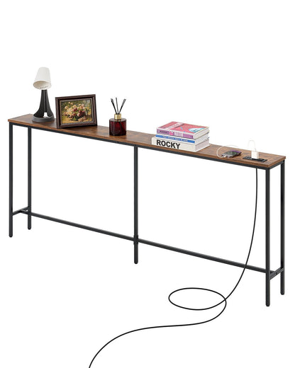 Narrow Console Soffbord Soffbord 70,9” för entré och vardagsrum