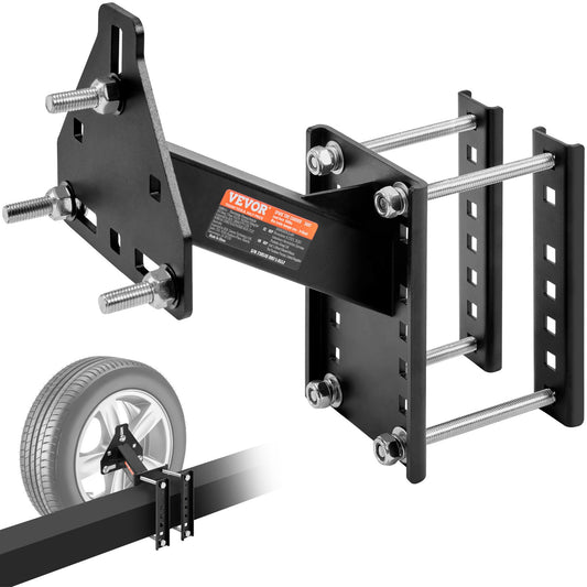 Reservdäckhållare, släpvagnsreservdäcksfäste, 160 lbs Kapacitet, Utility Trailertillbehör passar de flesta 4 & 5 & 6 & 8 klackar hjul på 4", 4,25", 4,5", 4,75", 5", 5,5", 6", 6,5" bultmönster