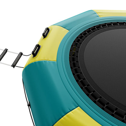 10ft Aufblasbare Wasser Trampolin Schwimmen Plattform Türsteher für Pool See Spielzeug