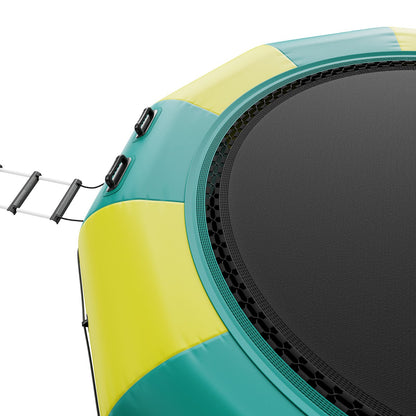 12ft Inflatable Water Trampoline Swimming Platform Bouncer for Pool Lake Toy