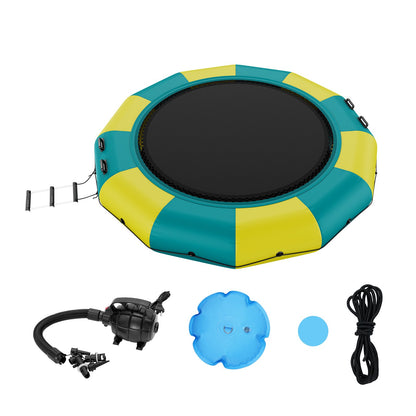 13ft uppblåsbar vattenstudsmatta simplattform studs för Pool Lake Toy