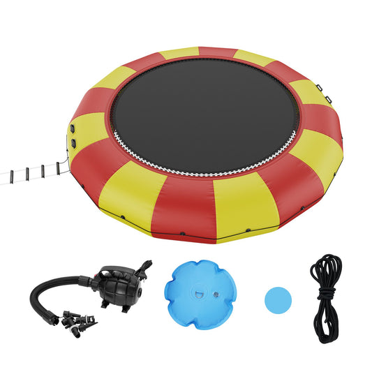 17 fot uppblåsbar vattenstudsmatta simplattform studs för Pool Lake Toy