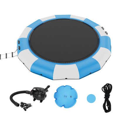 15ft Inflatable Water Trampoline Swimming Platform Bouncer for Pool Lake Toy