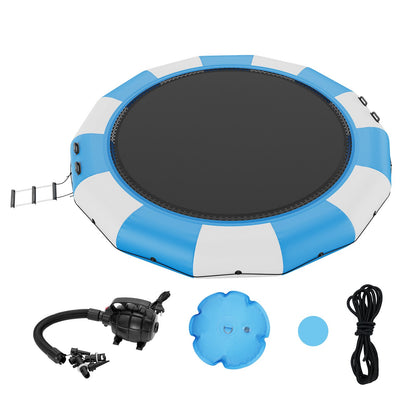 15ft Inflatable Water Trampoline Swimming Platform Bouncer for Pool Lake Toy