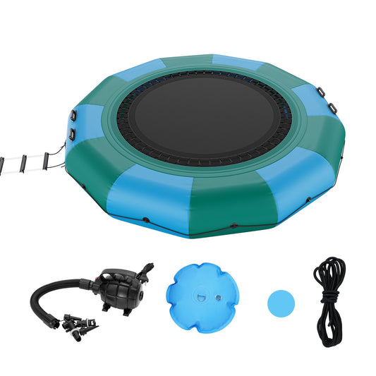 12ft uppblåsbar vattenstudsmatta simplattform studs för Pool Lake Toy
