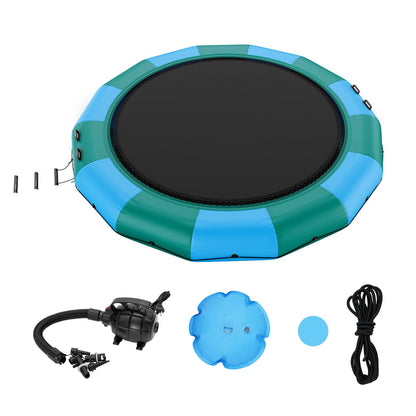 15 fot uppblåsbar vattenstudsmatta simplattform studs för Pool Lake Toy