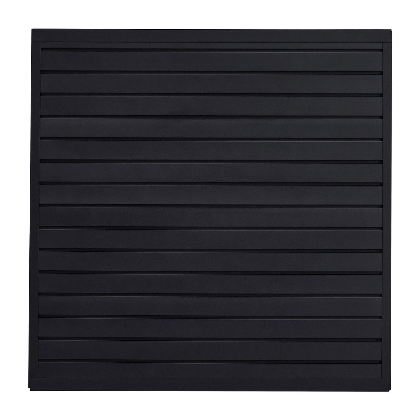 4 x 4 ft Slatted Wall Panel PVC Black Garage Slatted Wall with Modular Design