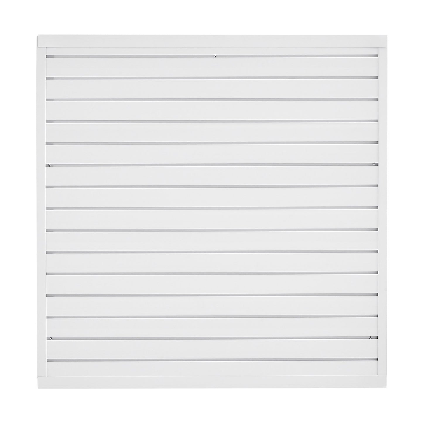 4 x 4 ft Lamellväggpanel PVC Vit Garage Lamellvägg med modulär design