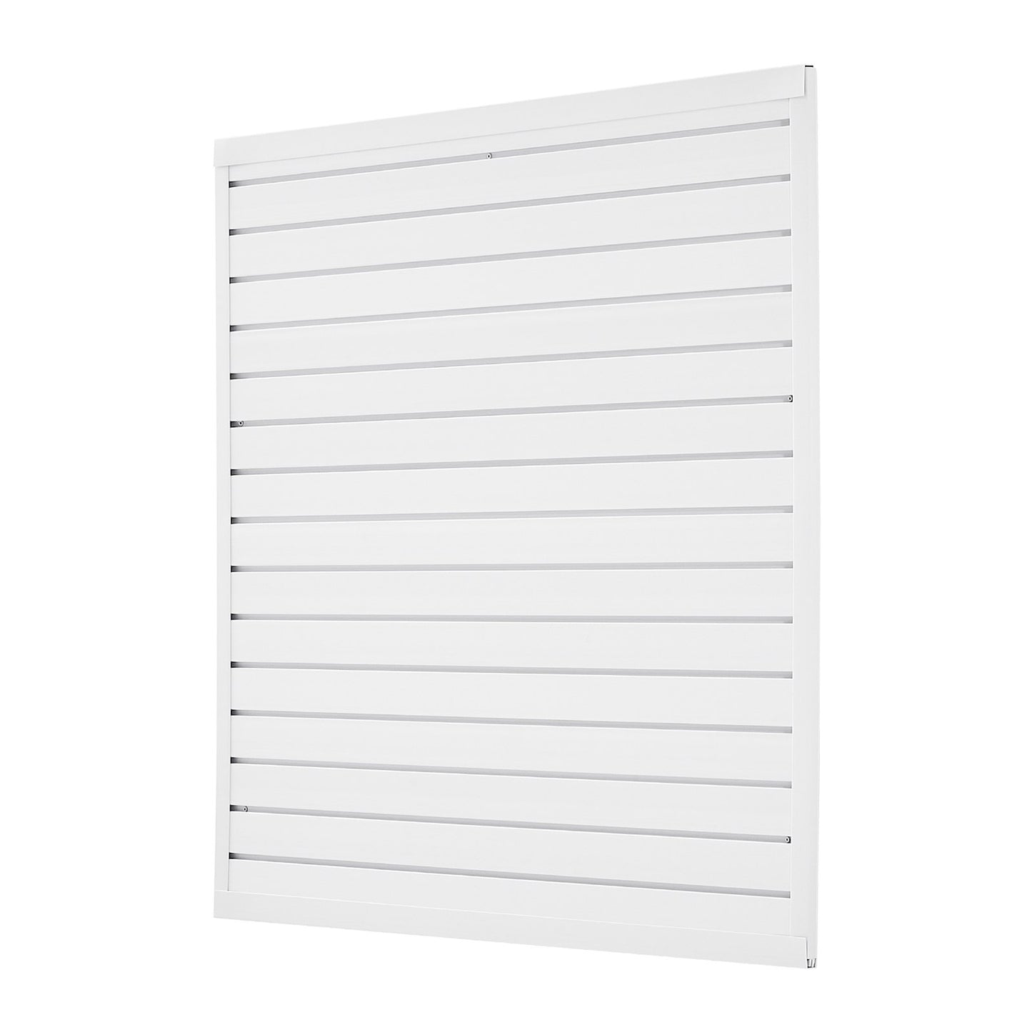 4 x 4 ft Lamellväggpanel PVC Vit Garage Lamellvägg med modulär design