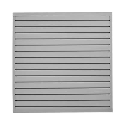 4 x 4 ft Lamellväggpanel PVC Grå Garage Lamellvägg med modulär design
