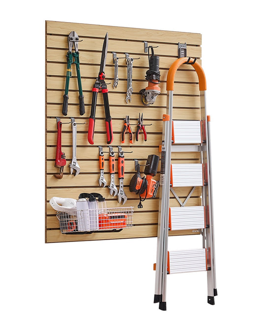 4 x 4 ft SlatWall Paneling MDF Natural Garage Slatwall with modular design